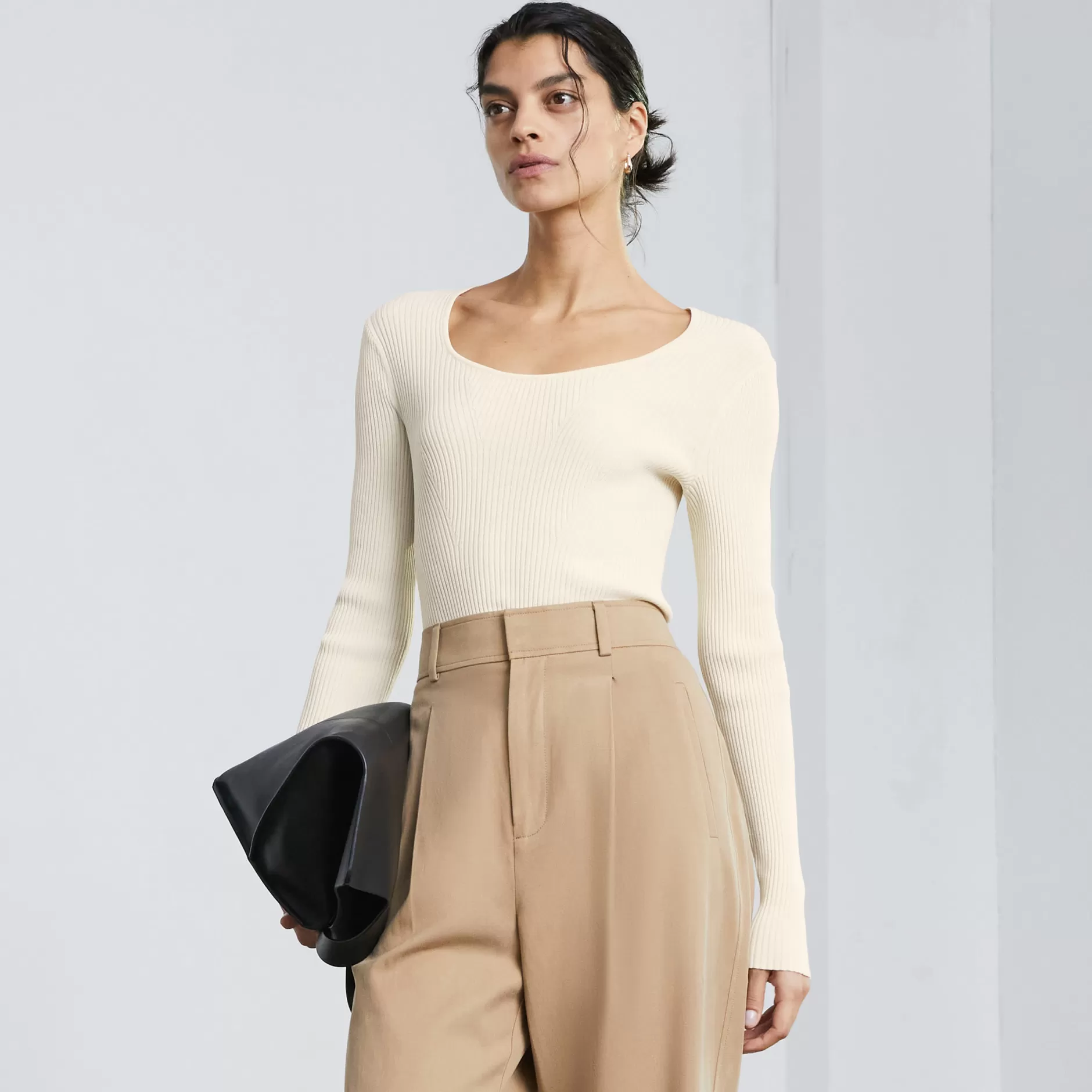 Hot The Ribbed Scoop-Neck Sweater Women Tops & Shirts