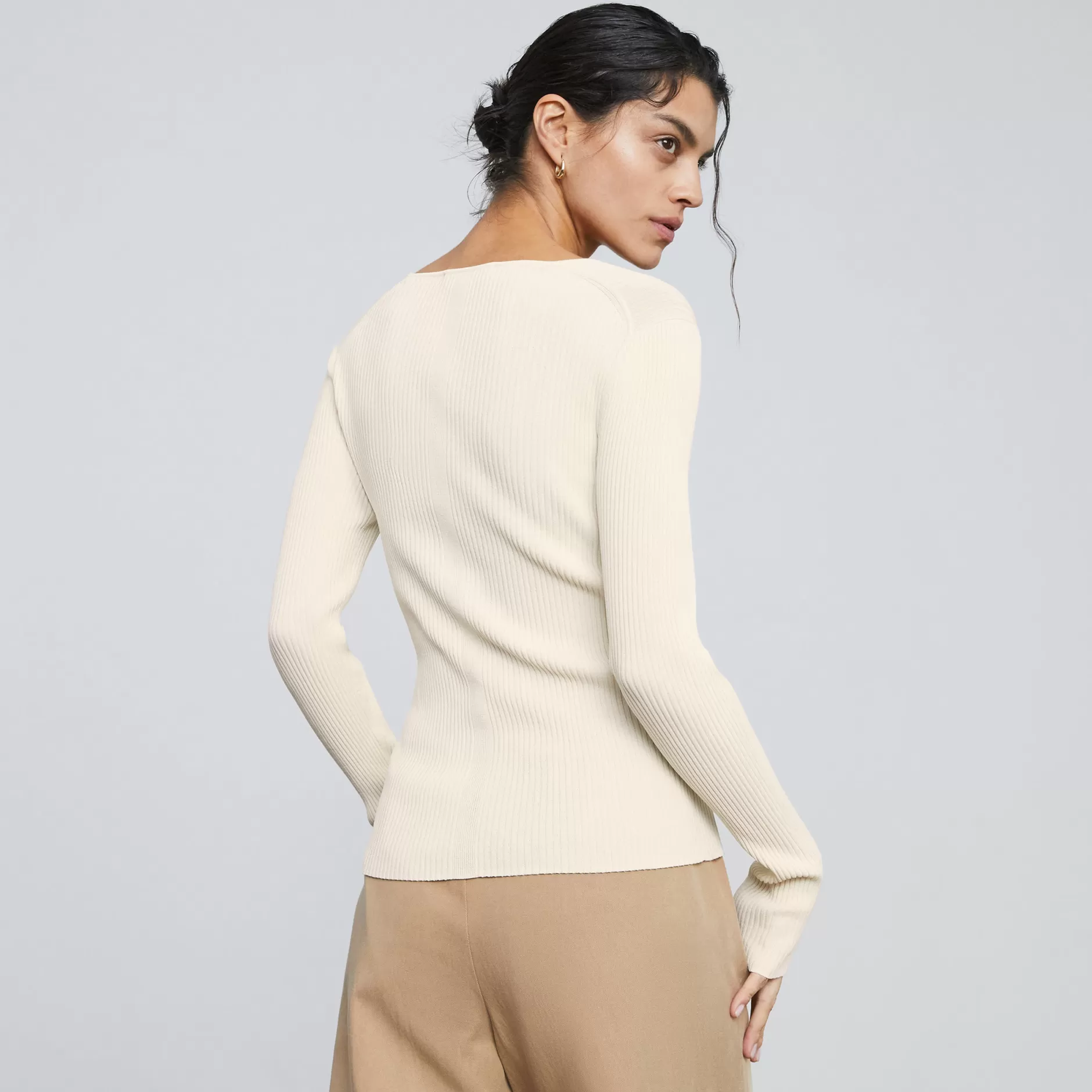 Hot The Ribbed Scoop-Neck Sweater Women Tops & Shirts