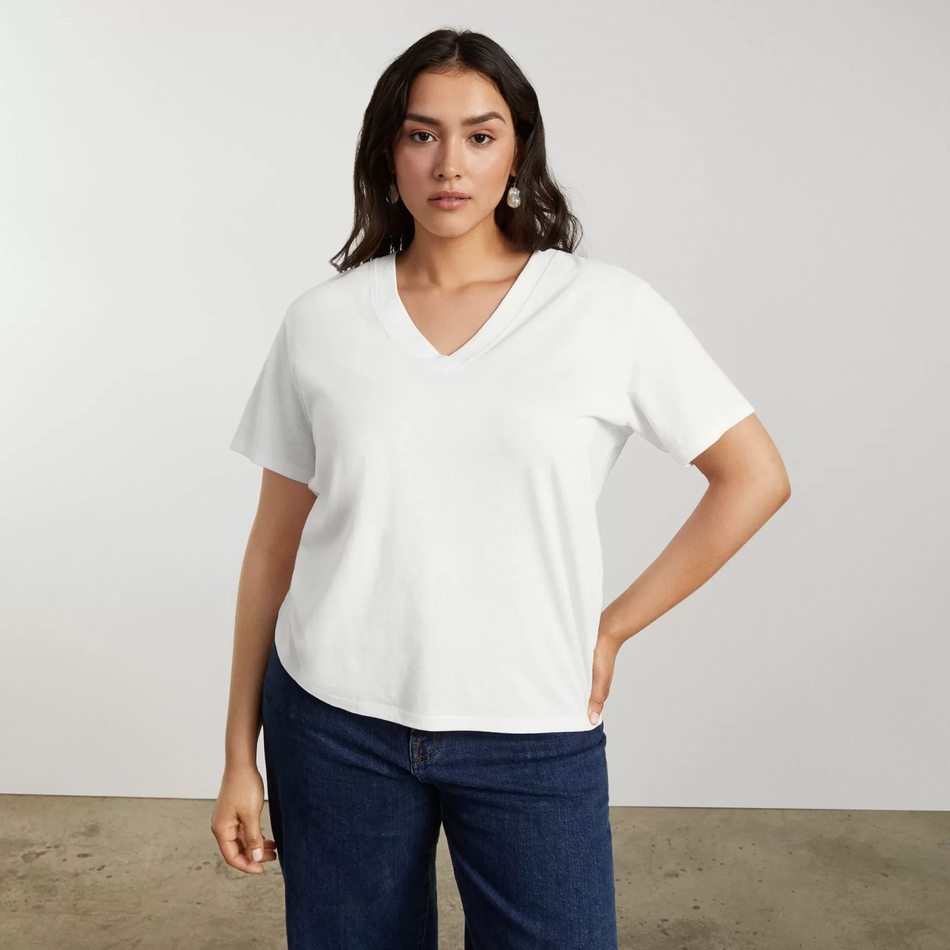 Hot The Vintage V-Neck Hemp Tee Women Tees & Tanks