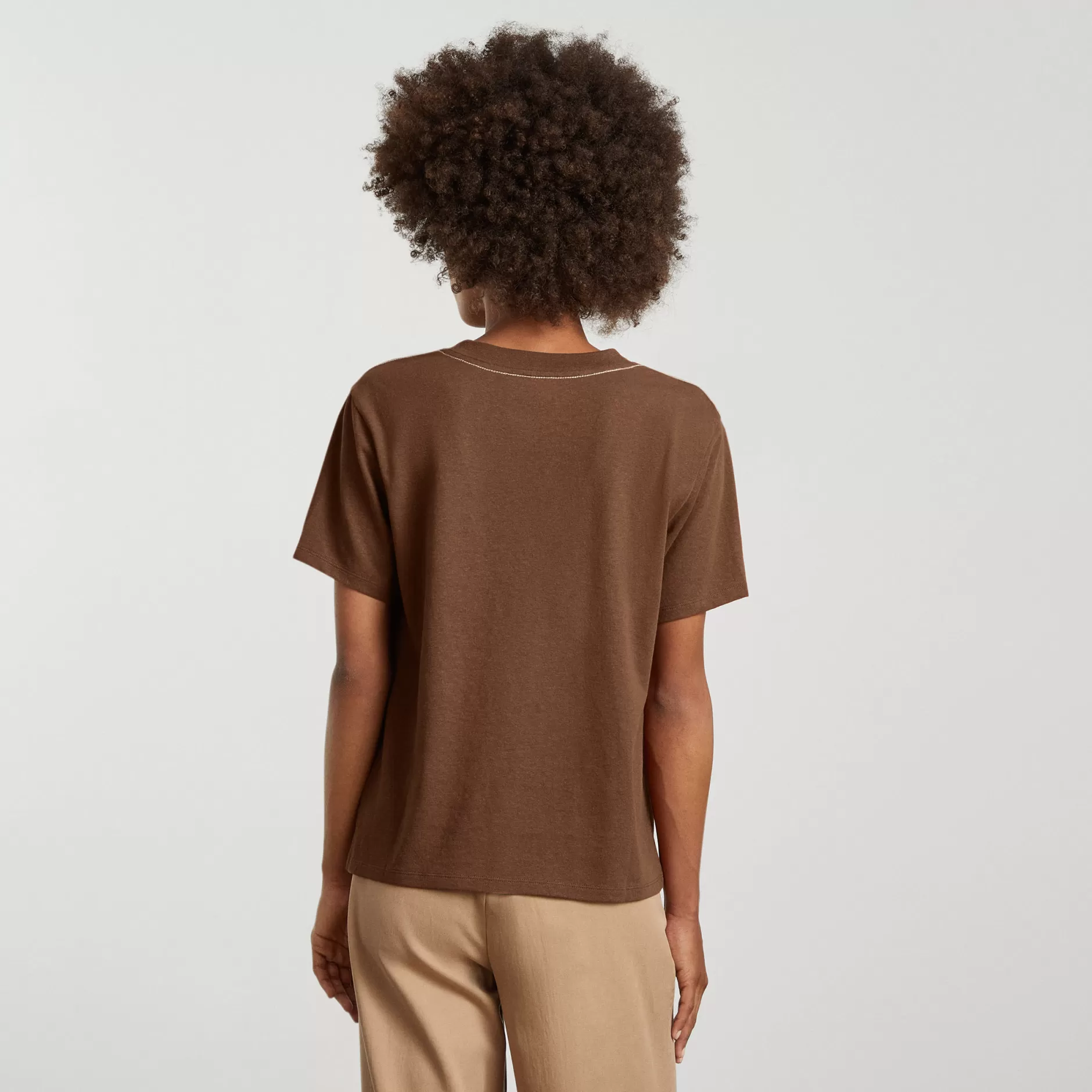 Hot The Vintage V-Neck Hemp Tee Women Tees & Tanks