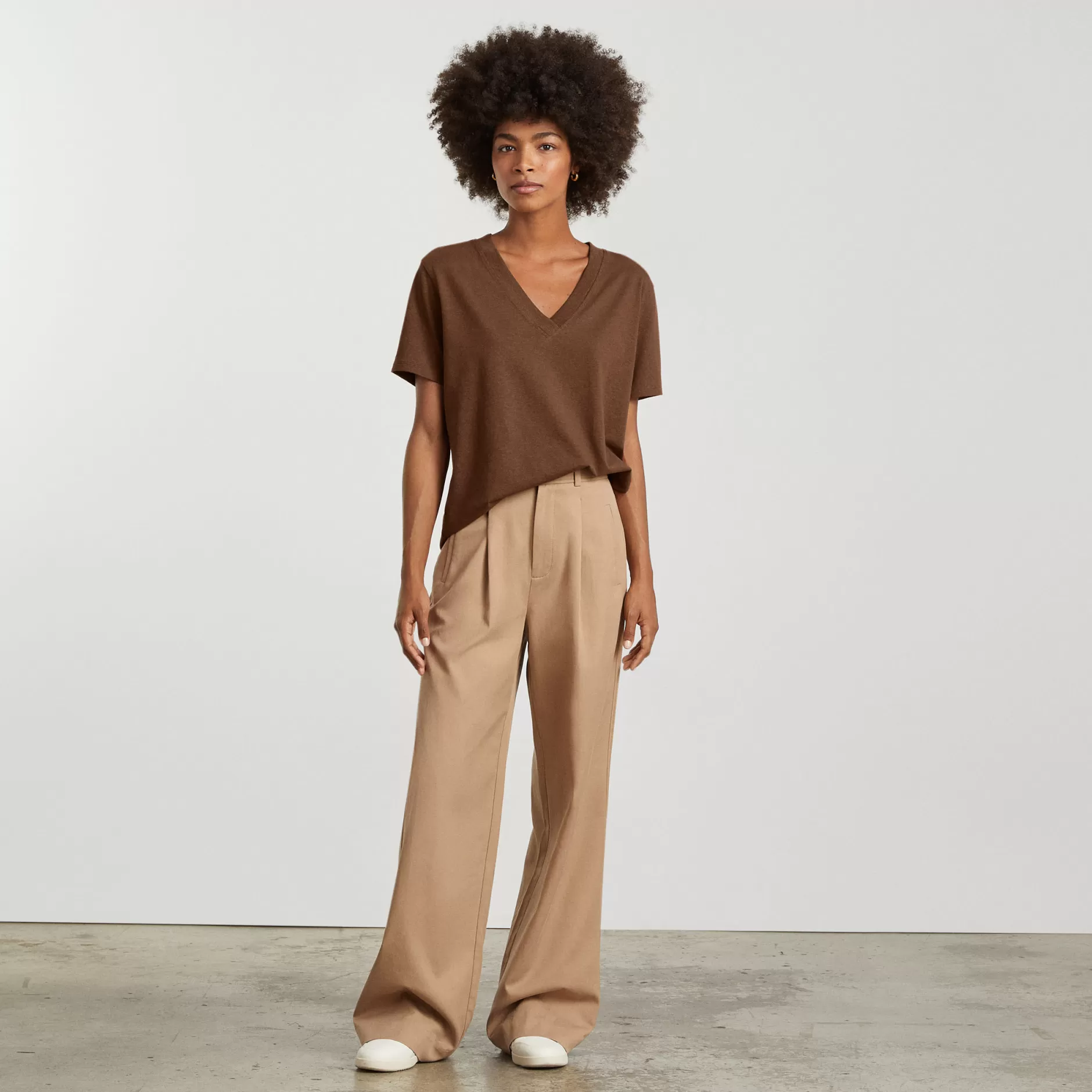 Hot The Vintage V-Neck Hemp Tee Women Tees & Tanks