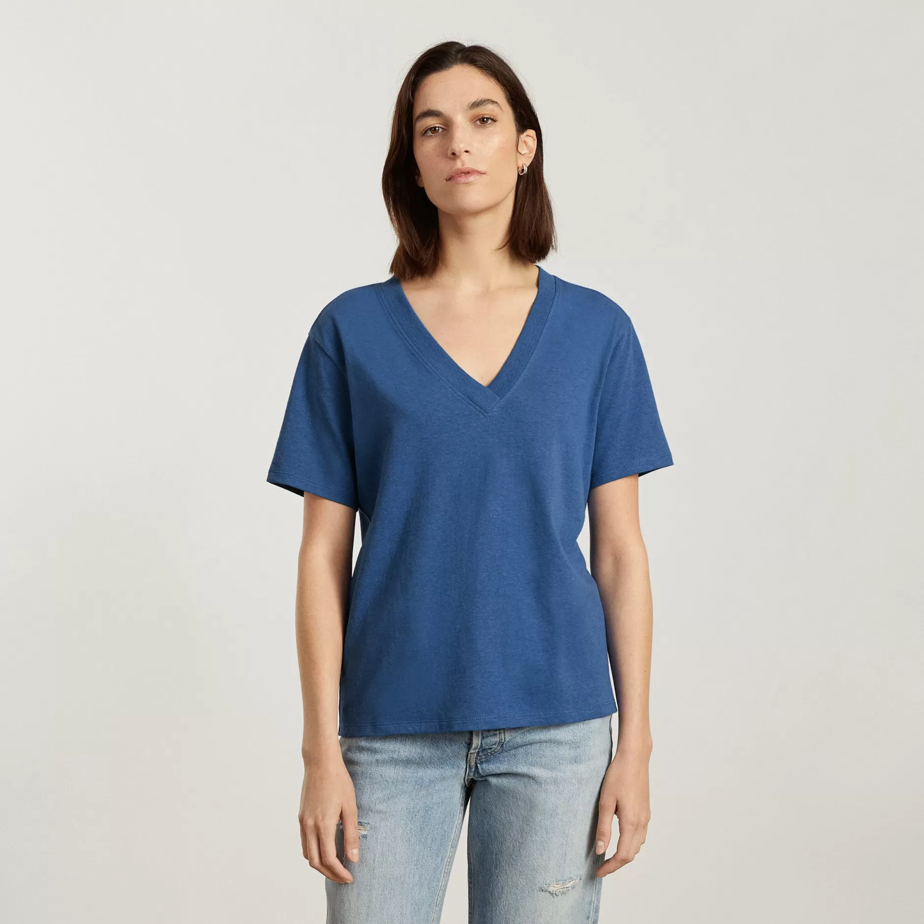 Hot The Vintage V-Neck Hemp Tee Women Tees & Tanks