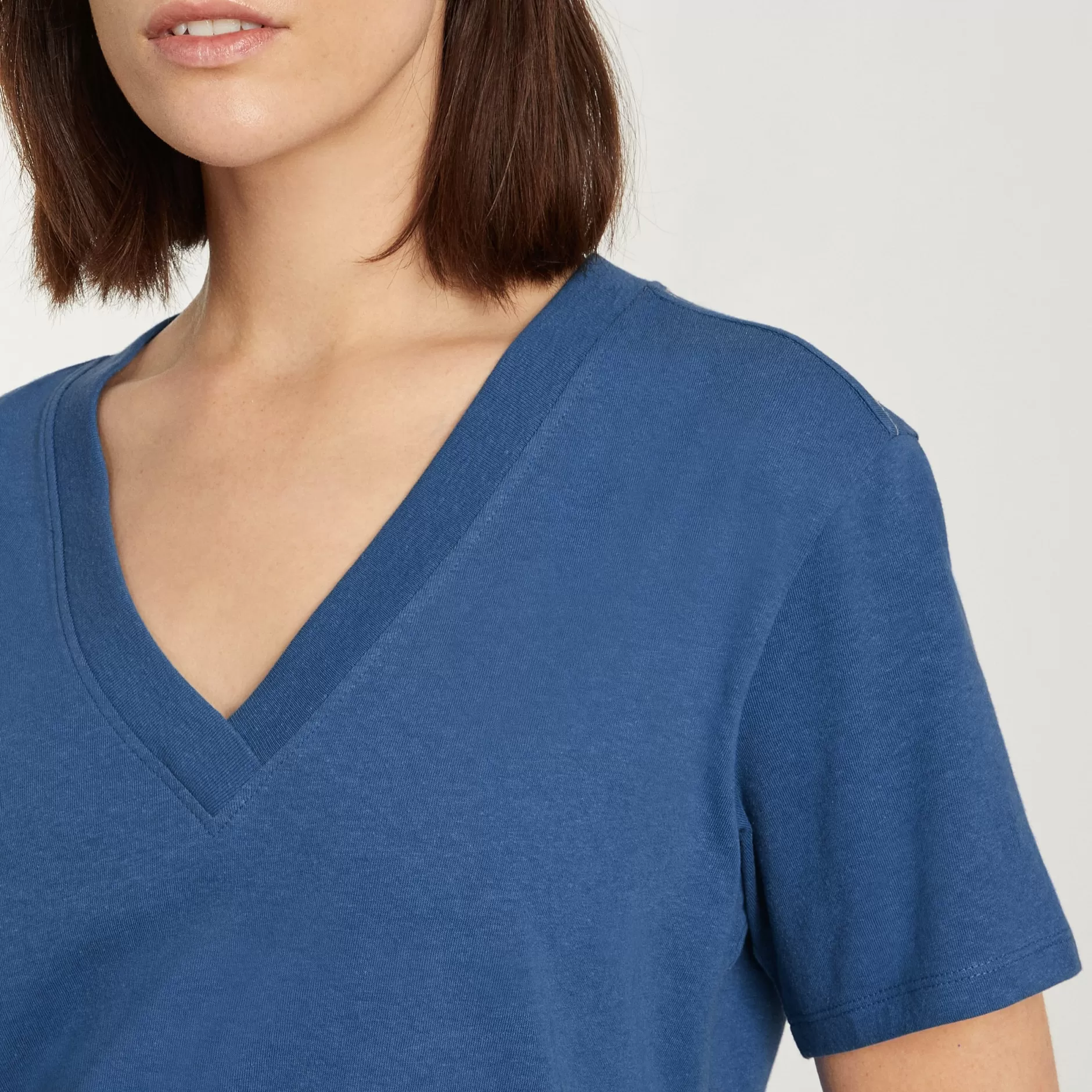 Hot The Vintage V-Neck Hemp Tee Women Tees & Tanks