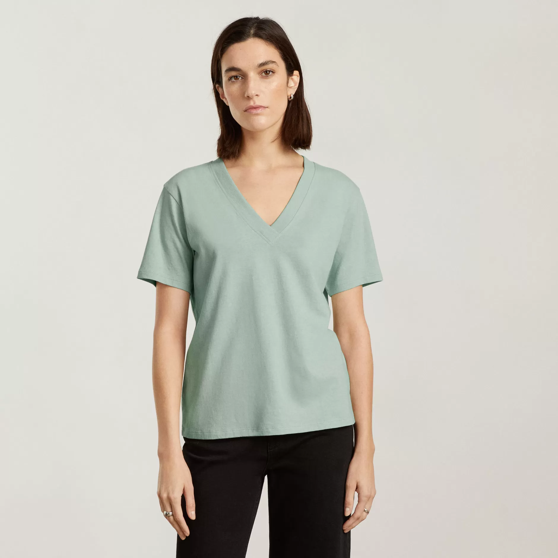 Hot The Vintage V-Neck Hemp Tee Women Tees & Tanks