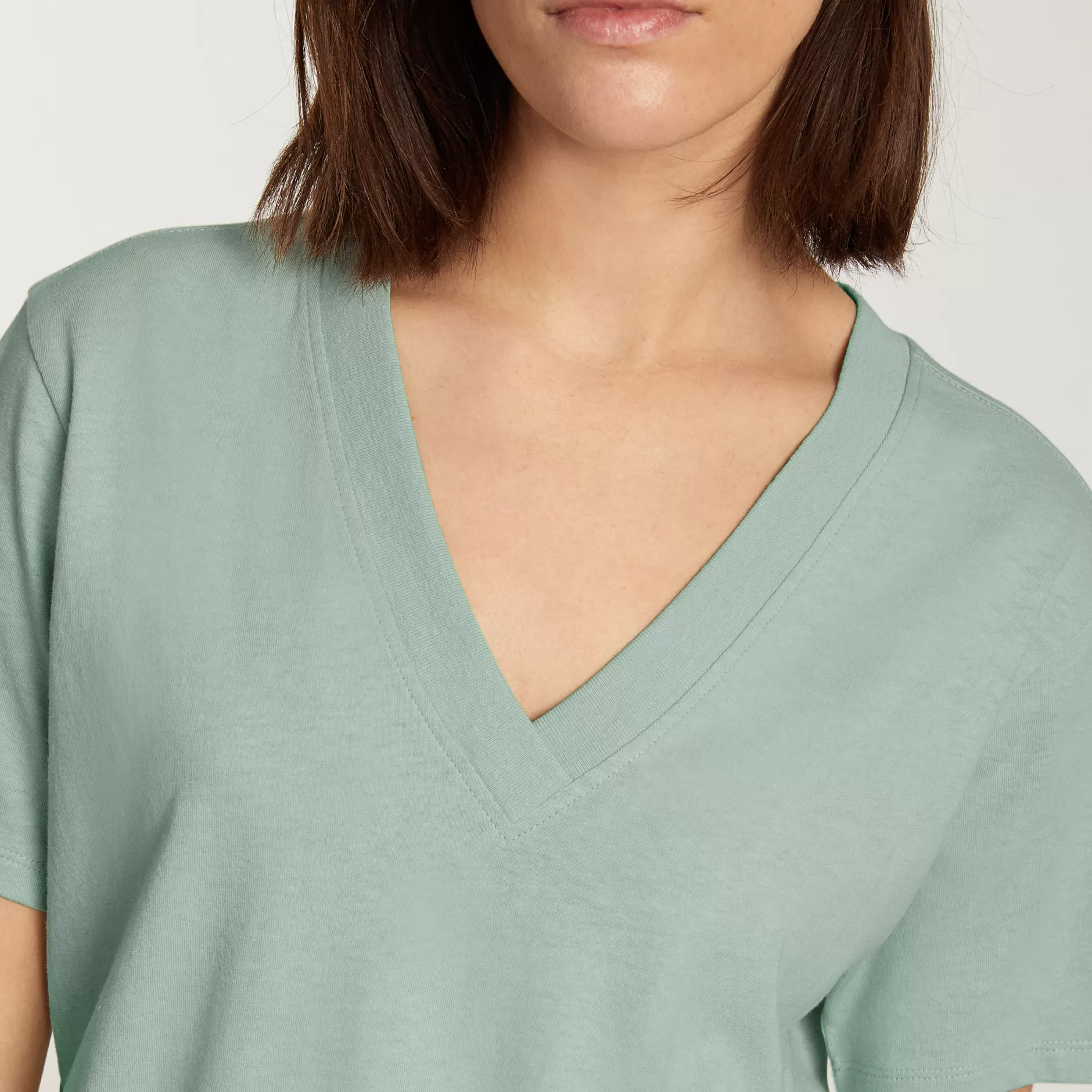 Hot The Vintage V-Neck Hemp Tee Women Tees & Tanks